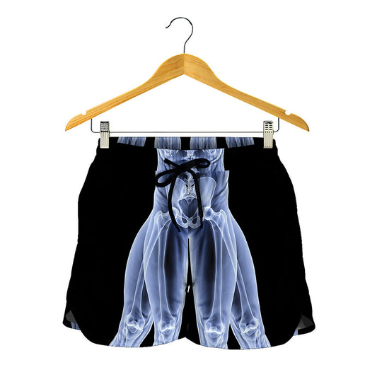 Vitruvian Man X-Ray Print Women's Shorts