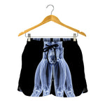 Vitruvian Man X-Ray Print Women's Shorts