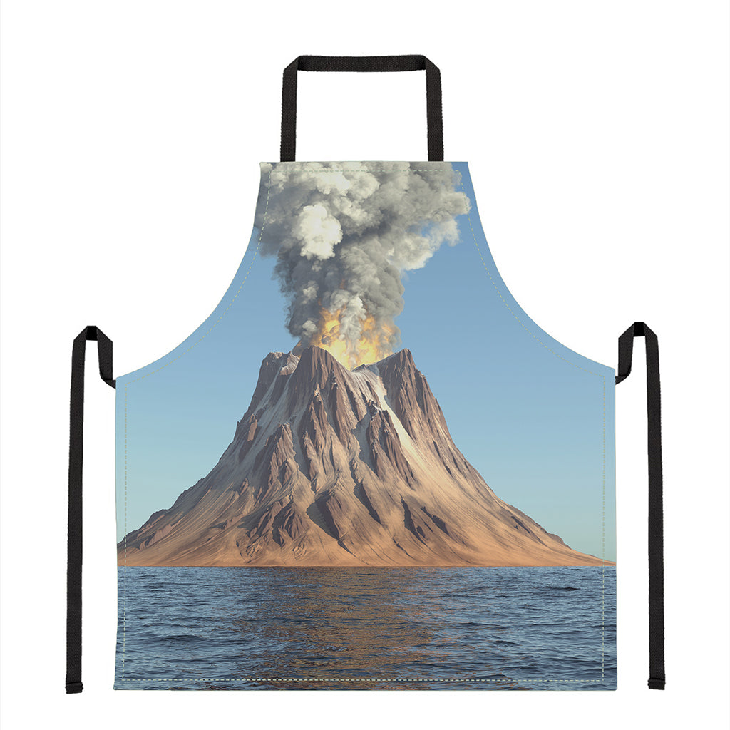 Volcanic Mountain Print Apron