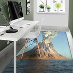 Volcanic Mountain Print Area Rug