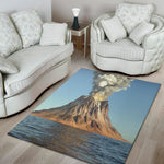 Volcanic Mountain Print Area Rug