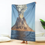 Volcanic Mountain Print Blanket