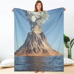 Volcanic Mountain Print Blanket