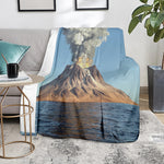 Volcanic Mountain Print Blanket