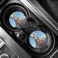 Volcanic Mountain Print Car Coasters