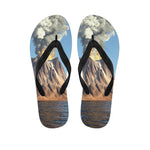 Volcanic Mountain Print Flip Flops
