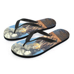 Volcanic Mountain Print Flip Flops