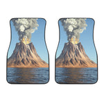 Volcanic Mountain Print Front Car Floor Mats