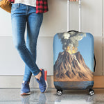 Volcanic Mountain Print Luggage Cover