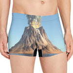 Volcanic Mountain Print Men's Boxer Briefs