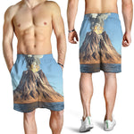 Volcanic Mountain Print Men's Shorts