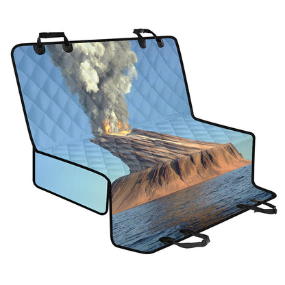 Volcanic Mountain Print Pet Car Back Seat Cover