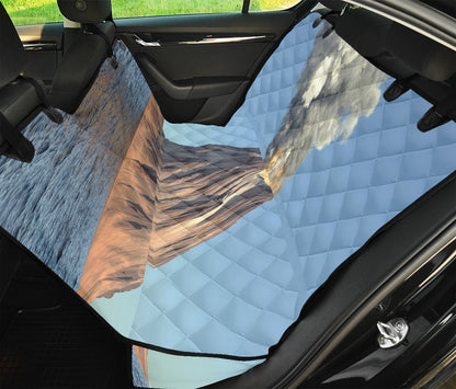 Volcanic Mountain Print Pet Car Back Seat Cover