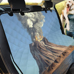 Volcanic Mountain Print Pet Car Back Seat Cover