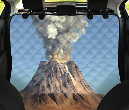 Volcanic Mountain Print Pet Car Back Seat Cover