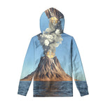Volcanic Mountain Print Pullover Hoodie