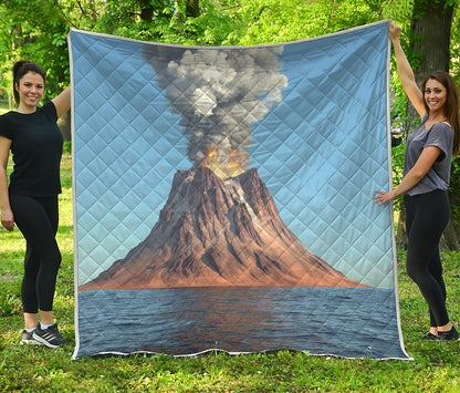 Volcanic Mountain Print Quilt