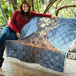 Volcanic Mountain Print Quilt