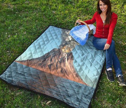 Volcanic Mountain Print Quilt