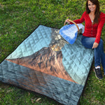 Volcanic Mountain Print Quilt