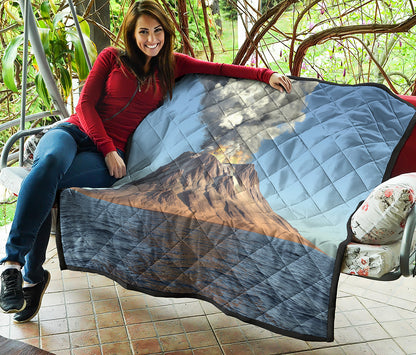 Volcanic Mountain Print Quilt