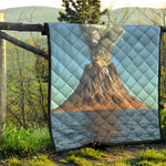 Volcanic Mountain Print Quilt