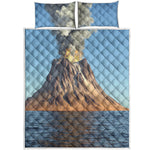 Volcanic Mountain Print Quilt Bed Set