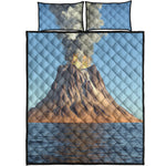 Volcanic Mountain Print Quilt Bed Set