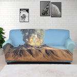 Volcanic Mountain Print Sofa Cover