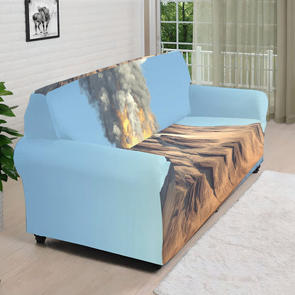 Volcanic Mountain Print Sofa Cover