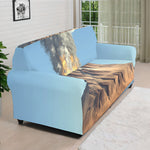 Volcanic Mountain Print Sofa Cover