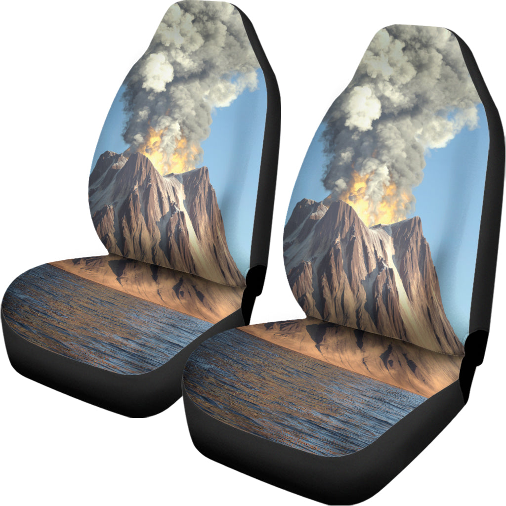 Volcanic Mountain Print Universal Fit Car Seat Covers
