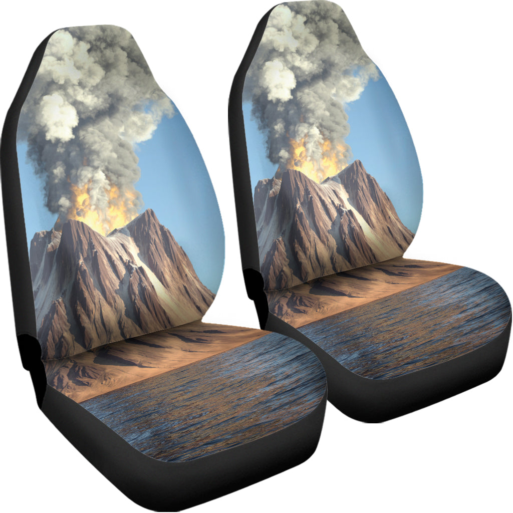 Volcanic Mountain Print Universal Fit Car Seat Covers