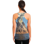 Volcanic Mountain Print Women's Racerback Tank Top