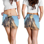 Volcanic Mountain Print Women's Shorts