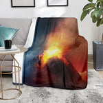 Volcano Eruption Print Blanket