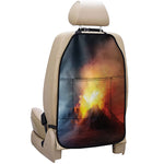 Volcano Eruption Print Car Seat Organizers