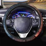 Volcano Eruption Print Car Steering Wheel Cover
