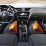 Volcano Eruption Print Front Car Floor Mats