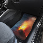 Volcano Eruption Print Front Car Floor Mats