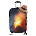 Volcano Eruption Print Luggage Cover