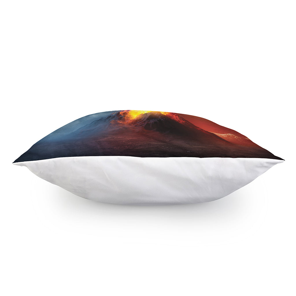 Volcano Eruption Print Pillow Cover