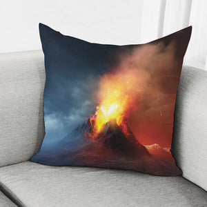 Volcano Eruption Print Pillow Cover