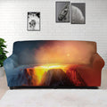 Volcano Eruption Print Sofa Cover
