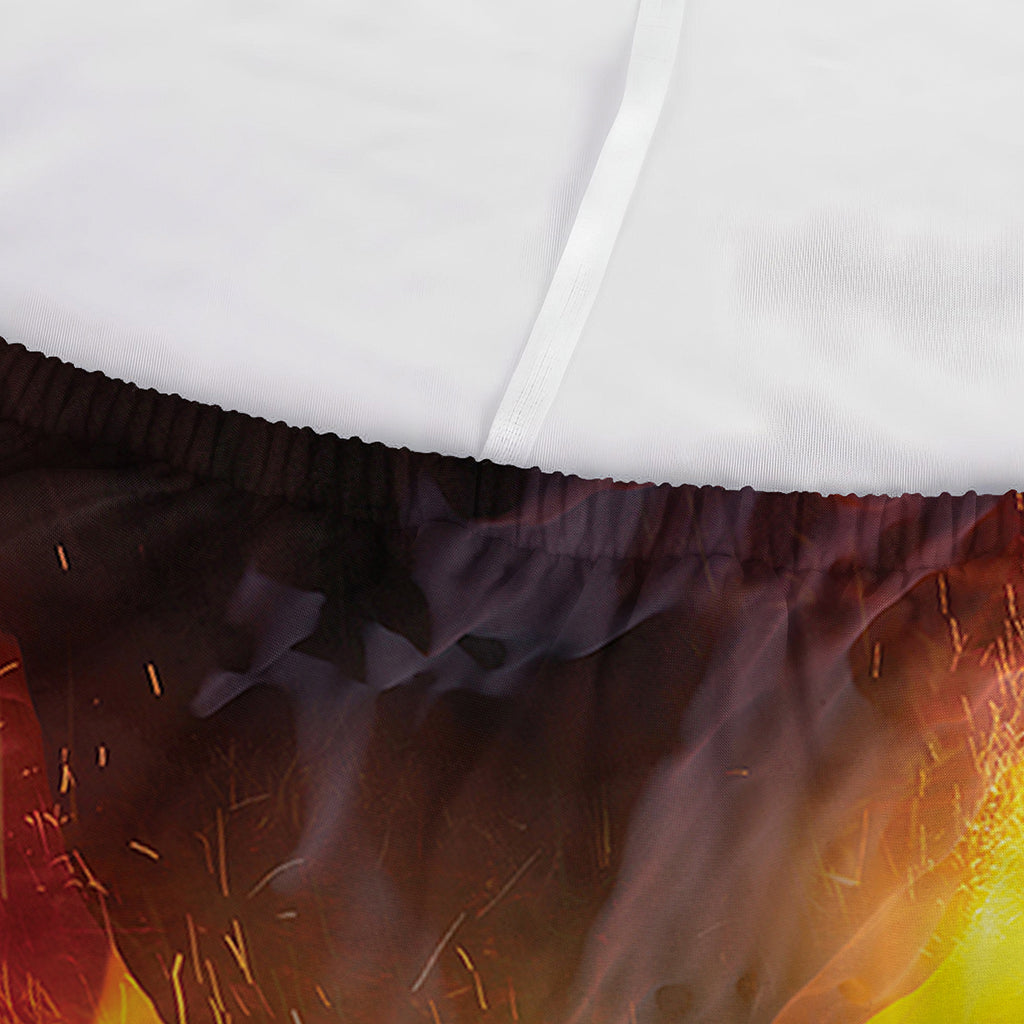 Volcano Eruption Print Sofa Cover