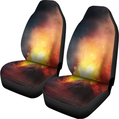 Volcano Eruption Print Universal Fit Car Seat Covers