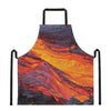 Volcano Lava Print Apron