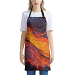 Volcano Lava Print Apron