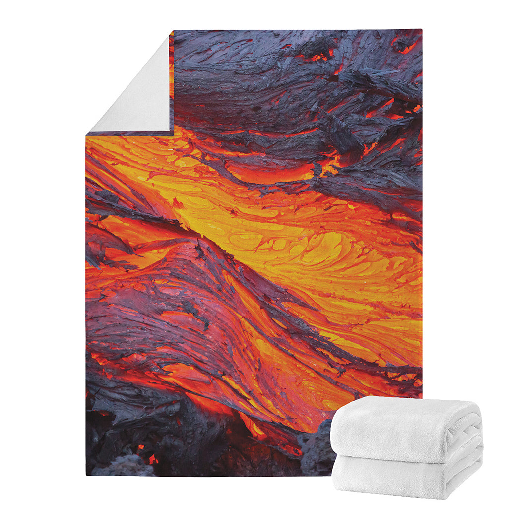 Volcano Lava Print Blanket