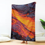 Volcano Lava Print Blanket